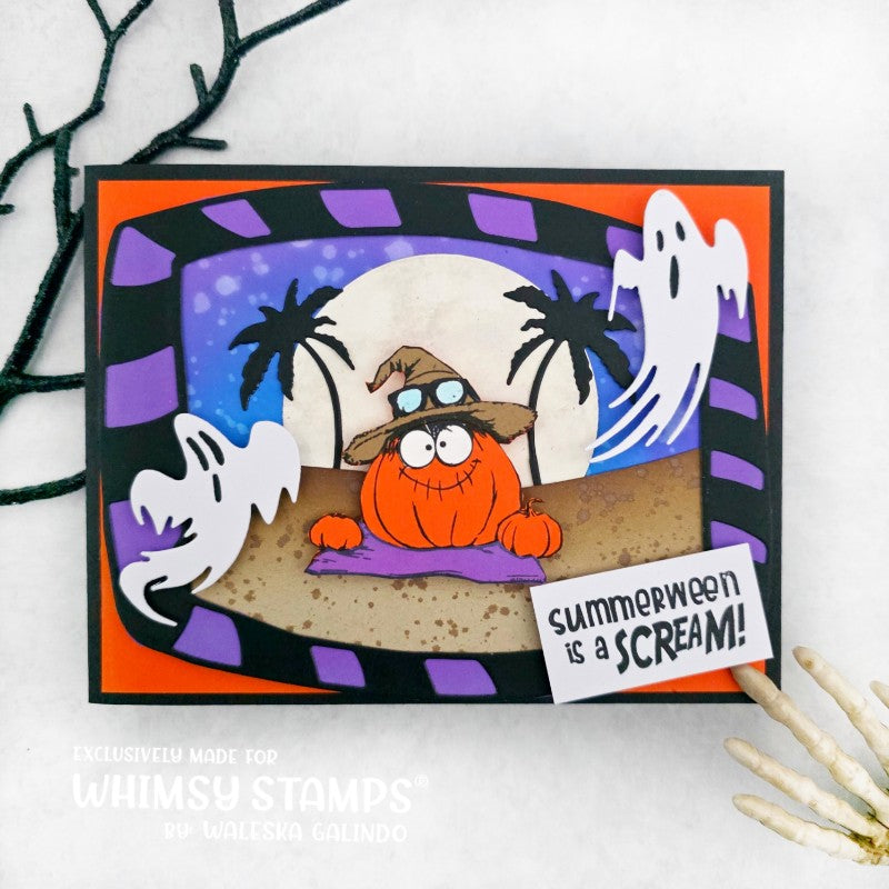 Summerween Scream Clear Stamps - Whimsy Stamps