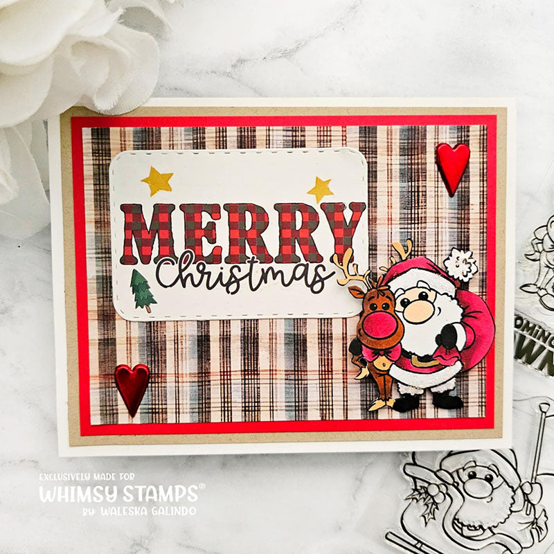 *NEW Santa Comes to Town Clear Stamps