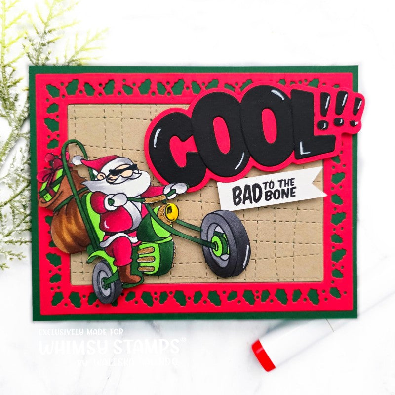 Bad Santa Clear Stamps - Whimsy Stamps