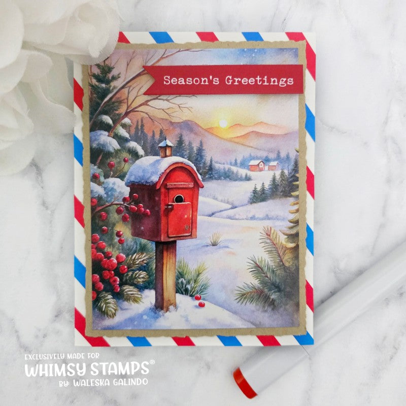 *NEW Quick Card Fronts - Merry Notes - Whimsy Stamps