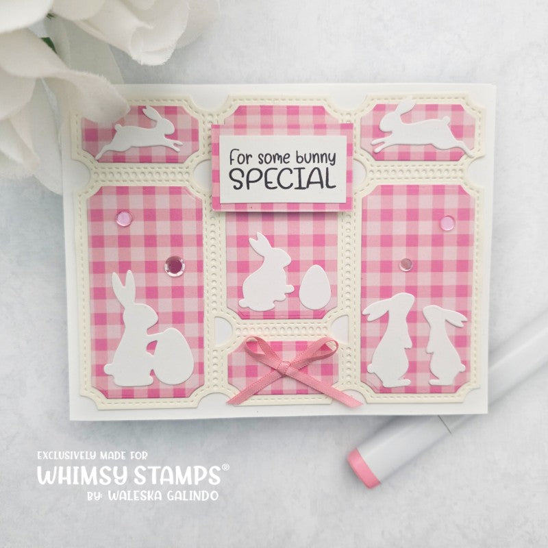 *NEW Bunny Silhouettes Die Set - Whimsy Stamps