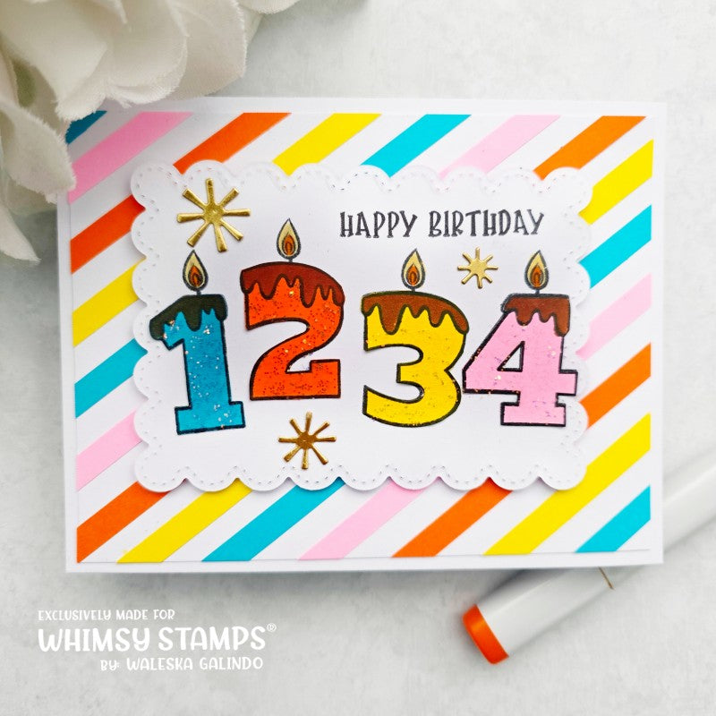 *NEW Candle Numbers Clear Stamps - Whimsy Stamps