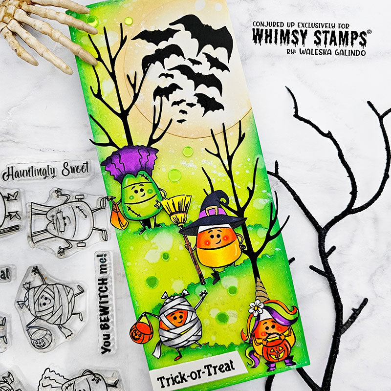 Halloween Creatures Stencil - Whimsy Stamps