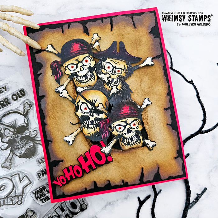 Blimey Pirates Clear Stamps - Whimsy Stamps