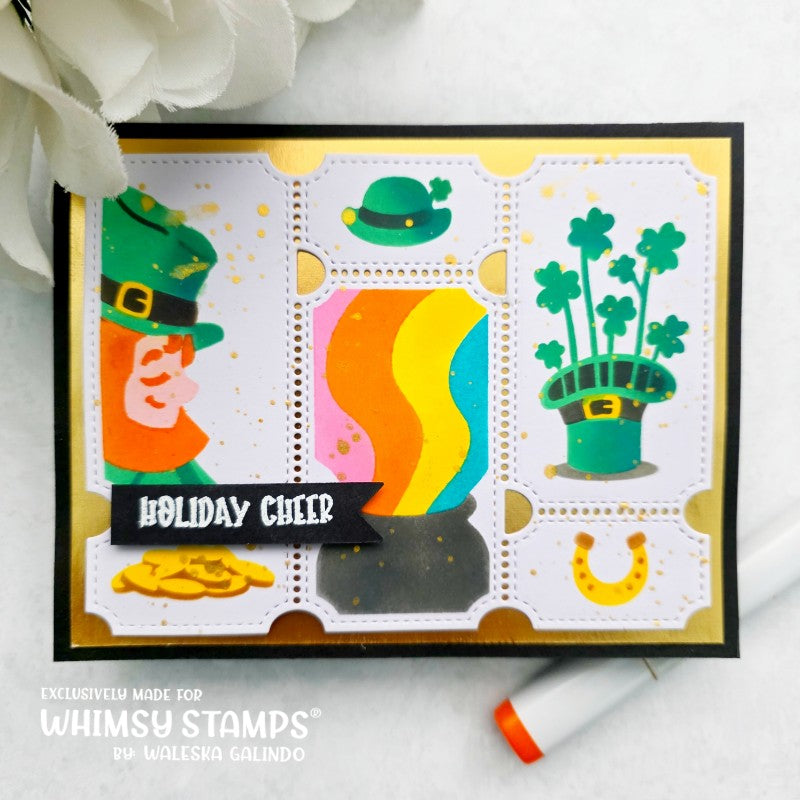 *NEW Terrific Tickets St. Patrick's Day Layering Stencil - Whimsy Stamps