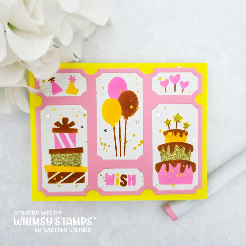 *NEW Birthday Wish Layering Stencil - Whimsy Stamps