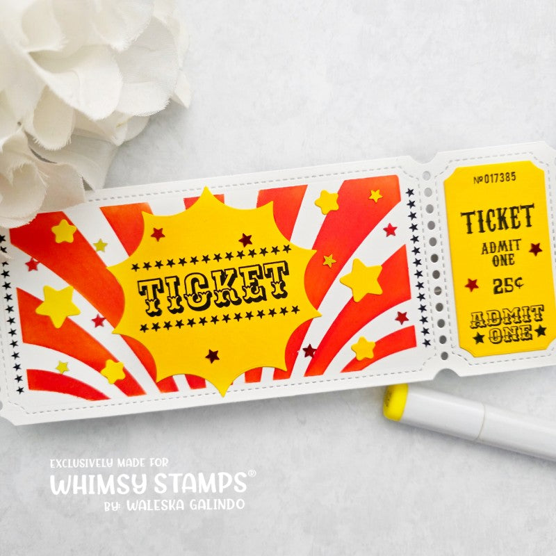 *NEW Terrific Slim Tickets Windows Die Set - Whimsy Stamps
