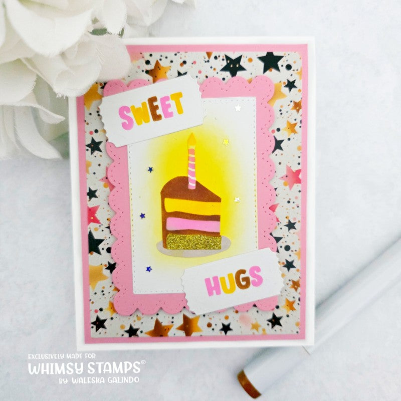 *NEW Birthday Wish Layering Stencil - Whimsy Stamps