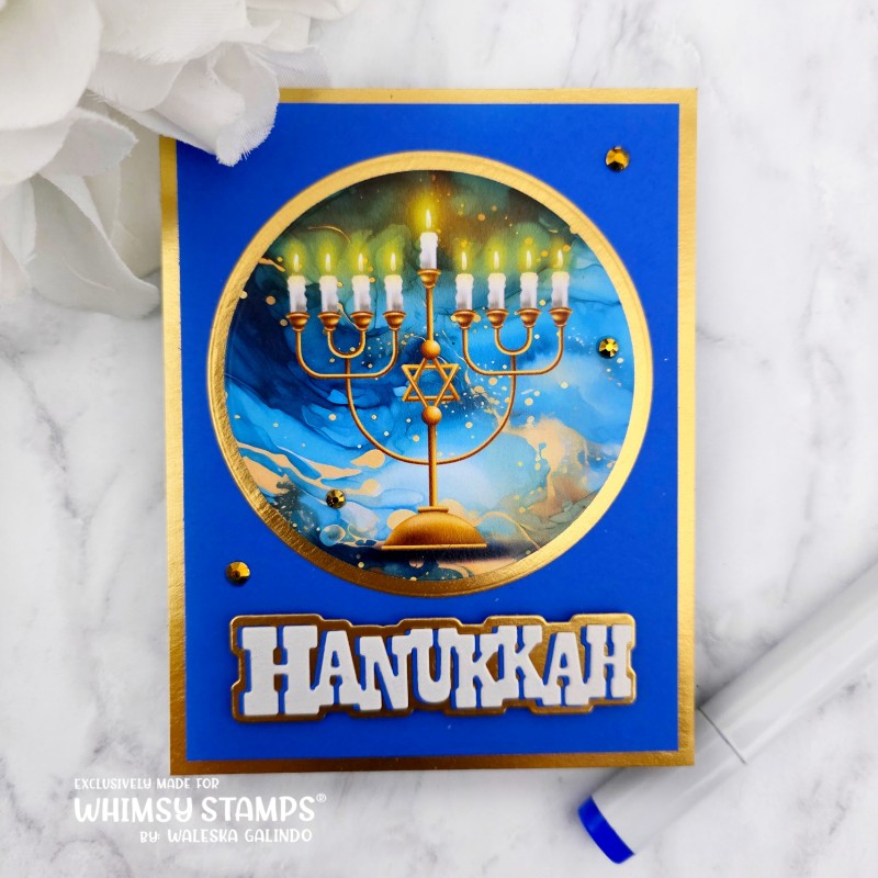 *NEW Happy Hanukkah Die Set - Whimsy Stamps