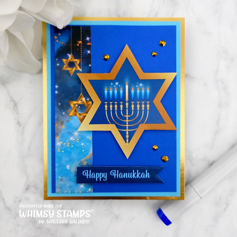 *NEW Quick Card Fronts - Hanukkah - Whimsy Stamps