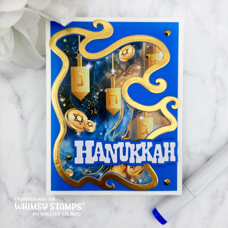 *NEW Quick Card Fronts - Hanukkah - Whimsy Stamps