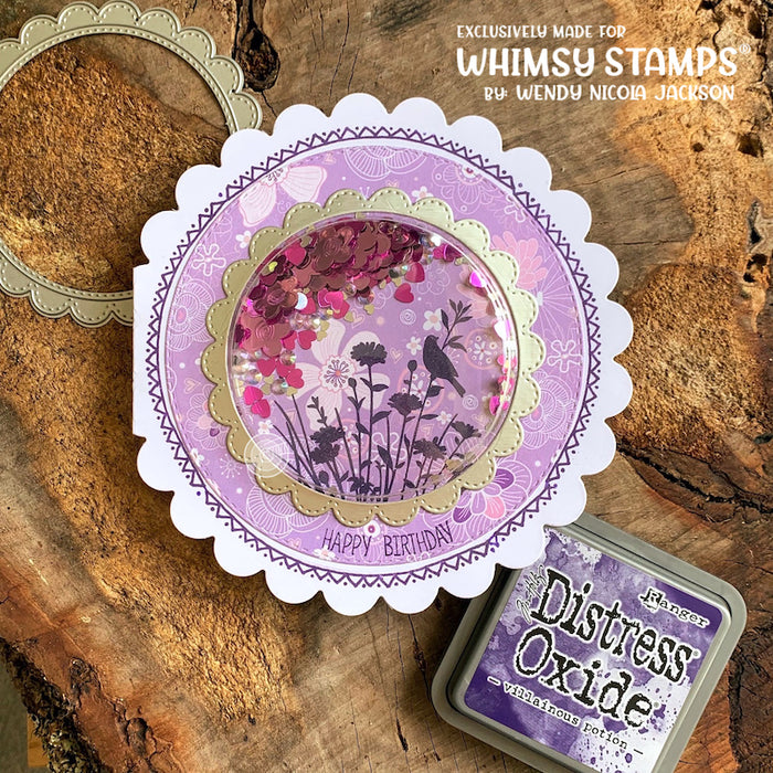 Scallop Circle Frames Die Set - Whimsy Stamps