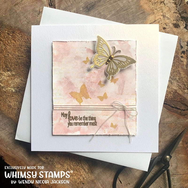 Flight of the Butterflies Stencil - Whimsy Stamps