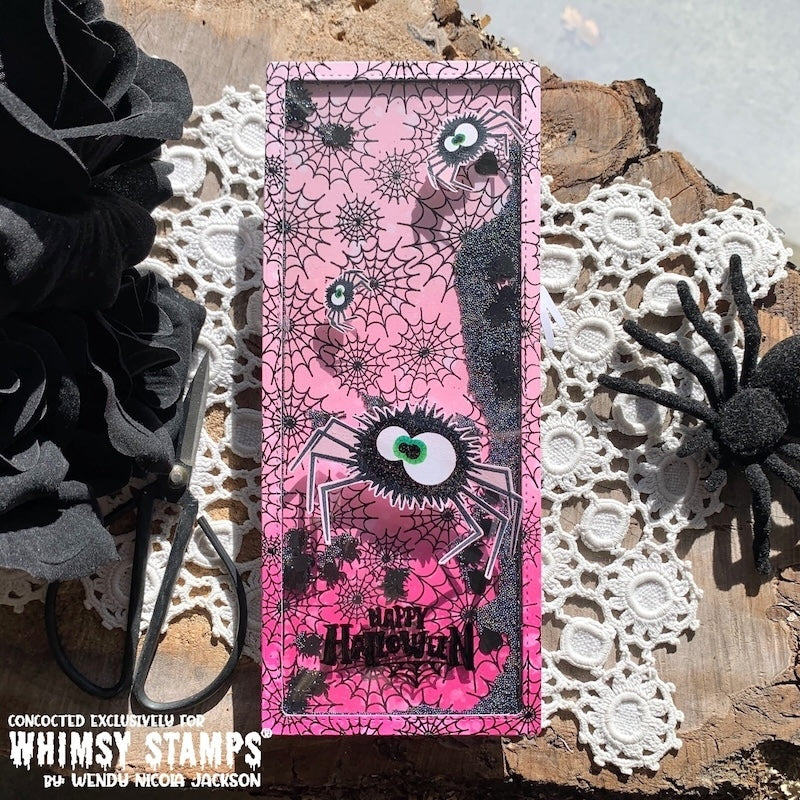 Fuzzy Spiders Clear Stamps
