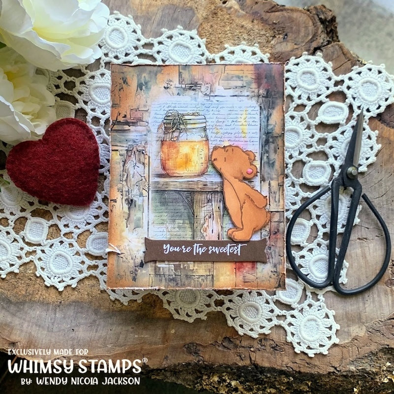 Hello Bear Clear Stamps - Whimsy Stamps