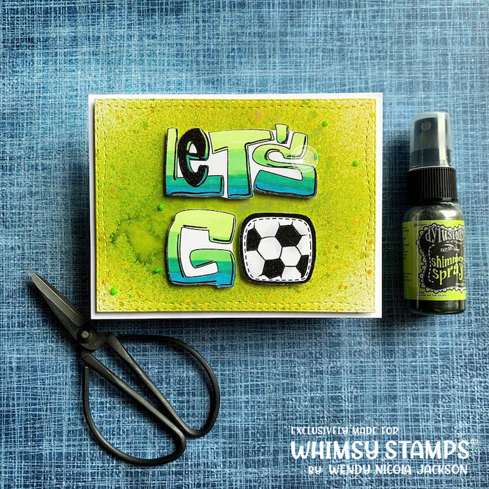 **NEW Let's Play Sports Clear Stamps - Whimsy Stamps