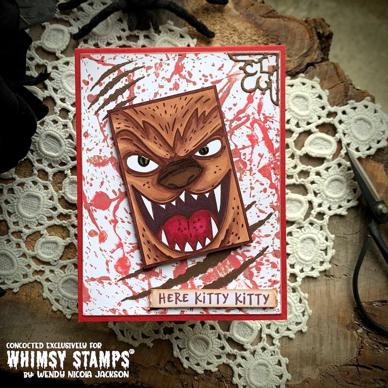 Clawed 6x9 Stencil