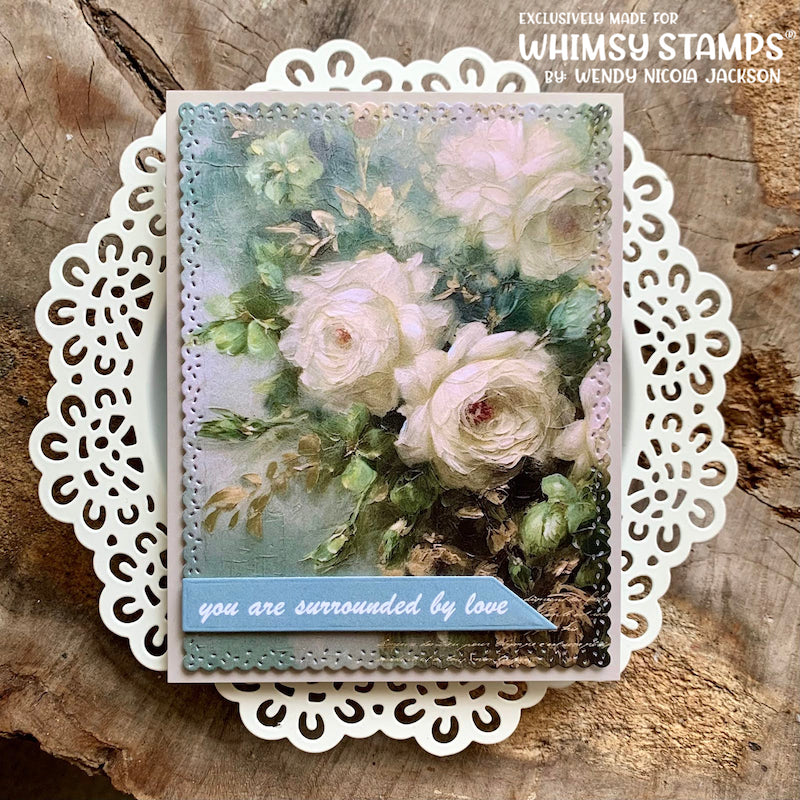 **NEW Quick Card Fronts - A2 Sympathy Bouquet 2 - Whimsy Stamps