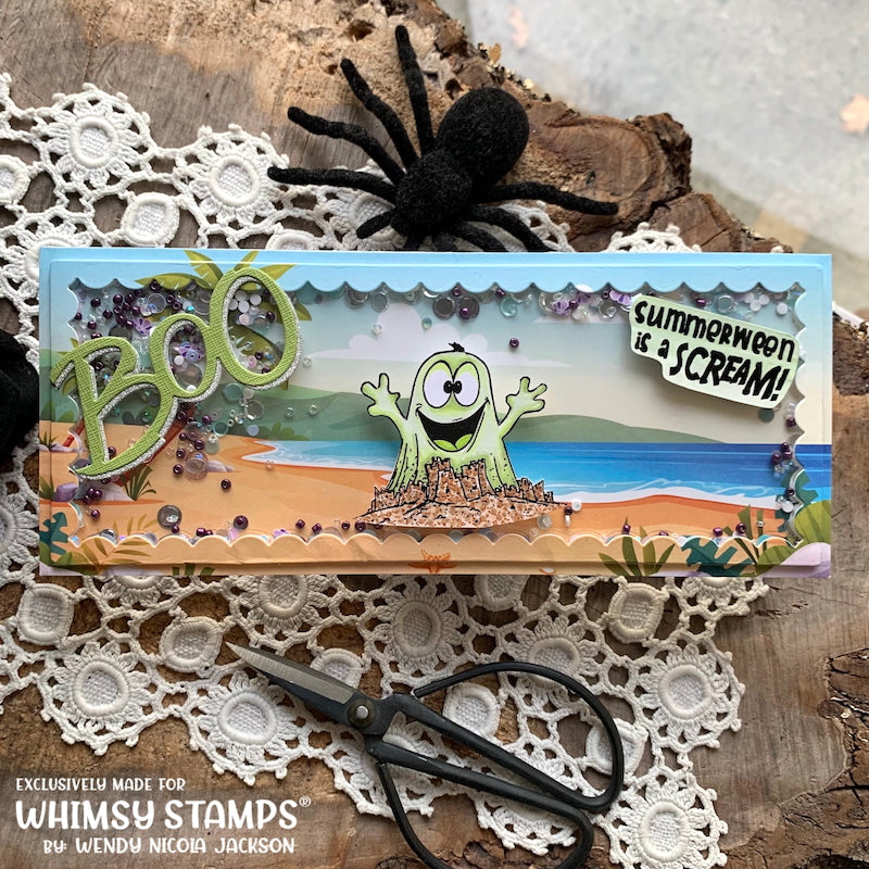 Summerween Scream Clear Stamps - Whimsy Stamps