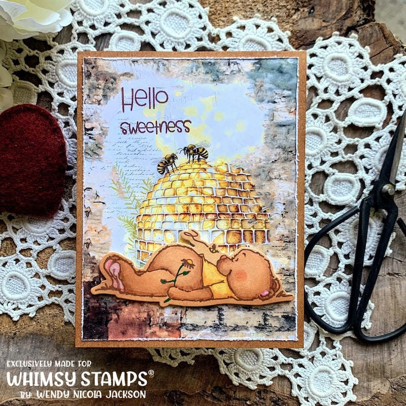 Hello Bear Clear Stamps - Whimsy Stamps