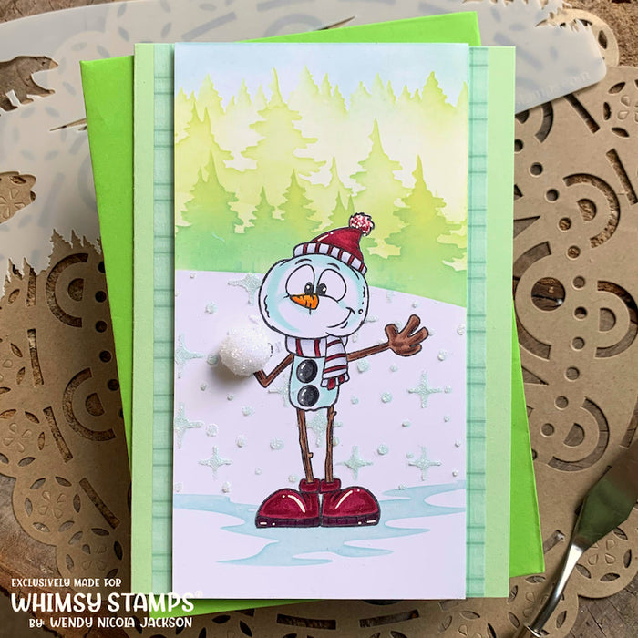 **NEW Snowman - NoFuss Masks - Whimsy Stamps