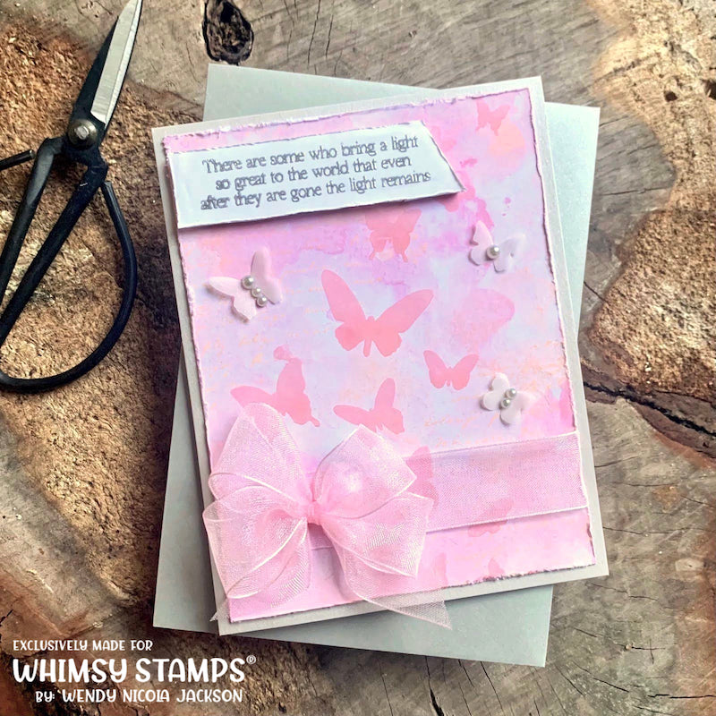 Flight of the Butterflies Stencil - Whimsy Stamps