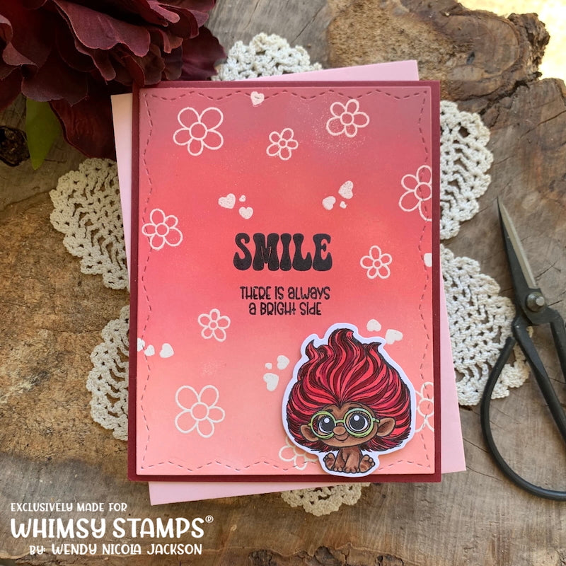 Troll Friends Clear Stamps - Whimsy Stamps
