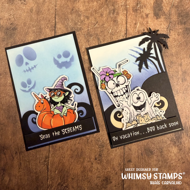 Summerween Scream Clear Stamps - Whimsy Stamps