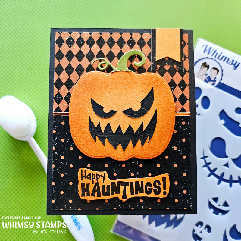 Halloween Expressions Stencil - Whimsy Stamps