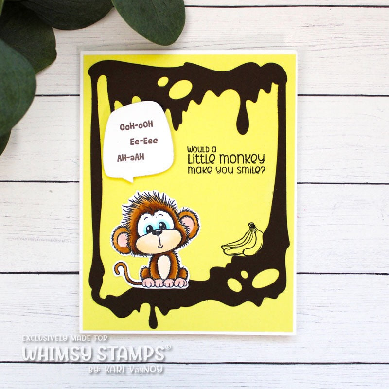 Adorable Monkeys Clear Stamps - Whimsy Stamps