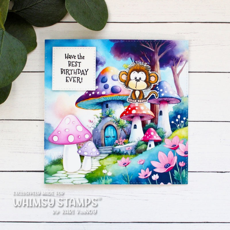 Adorable Monkeys Clear Stamps - Whimsy Stamps