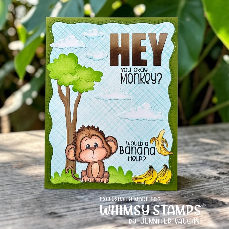 Adorable Monkeys Clear Stamps - Whimsy Stamps