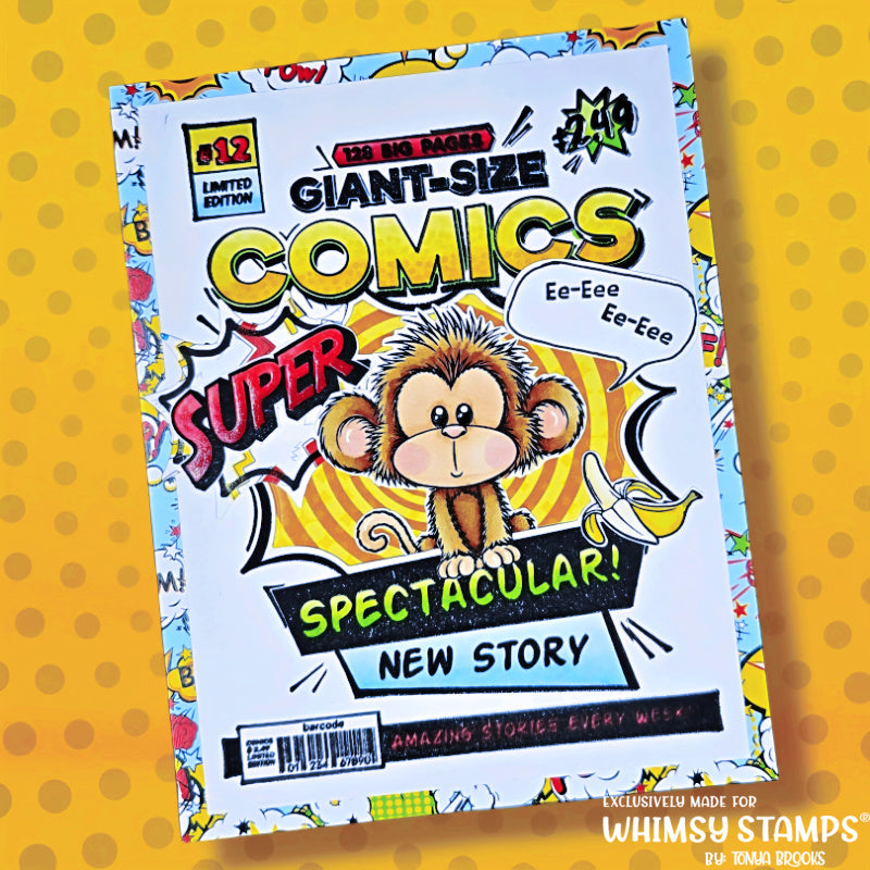 Adorable Monkeys Clear Stamps - Whimsy Stamps