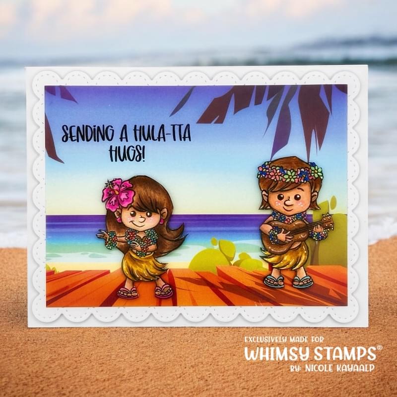 Aloha Kids Clear Stamps - Whimsy Stamps