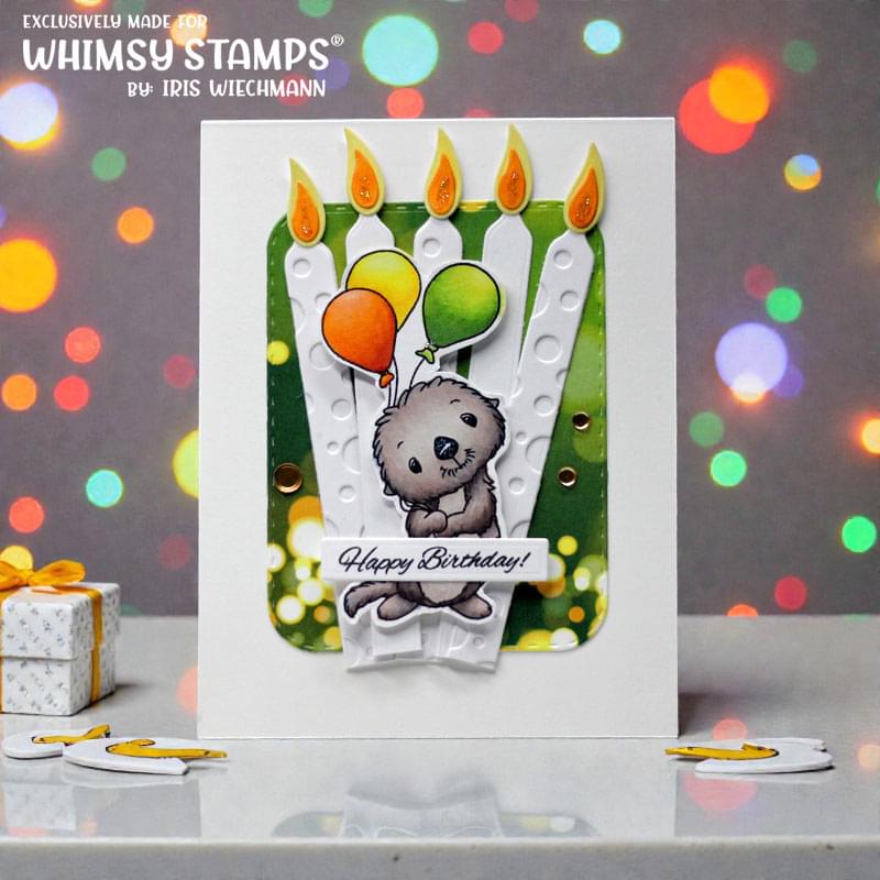 An Otter Birthday Clear Stamps - Whimsy Stamps