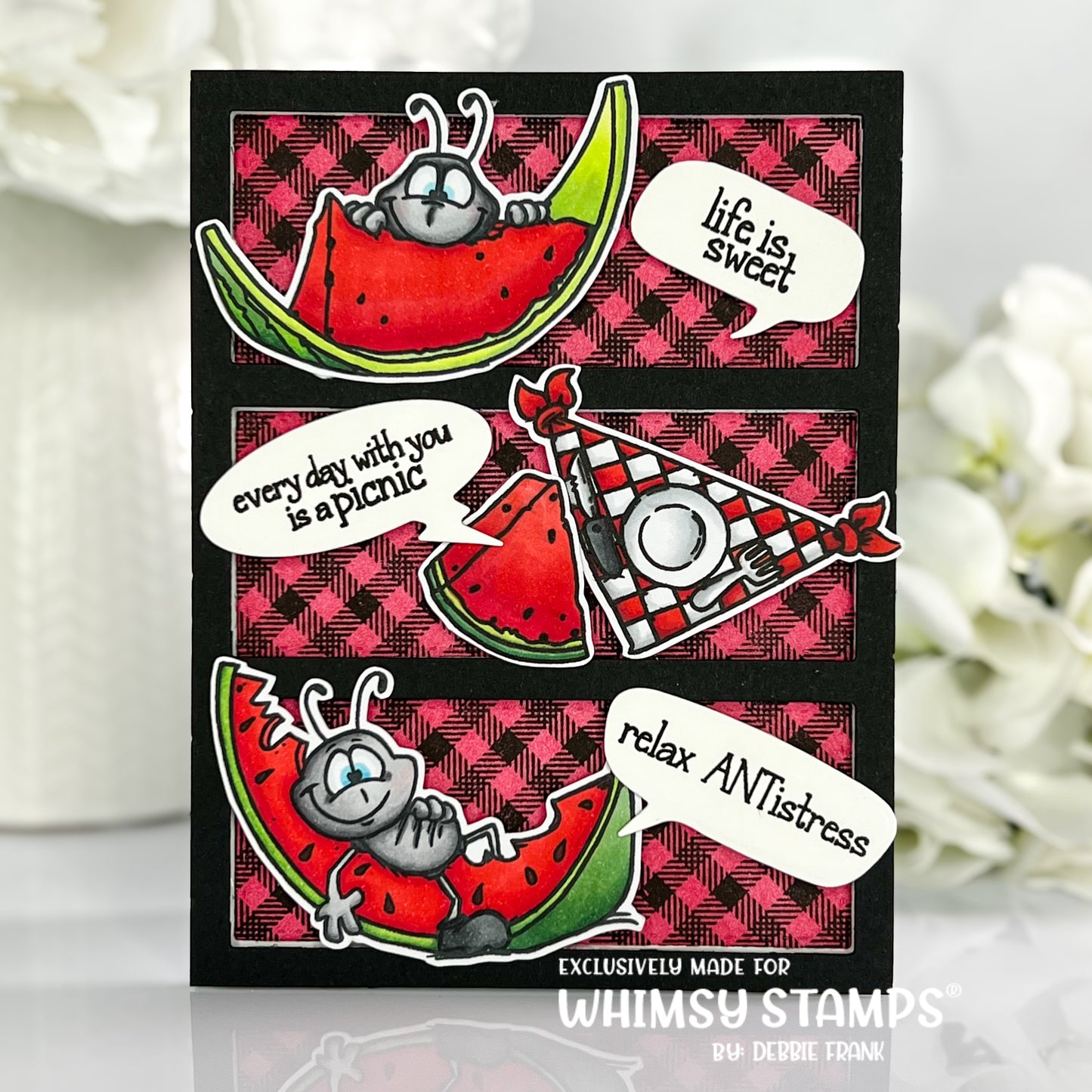 Ants at a Picnic Clear Stamps - Whimsy Stamps