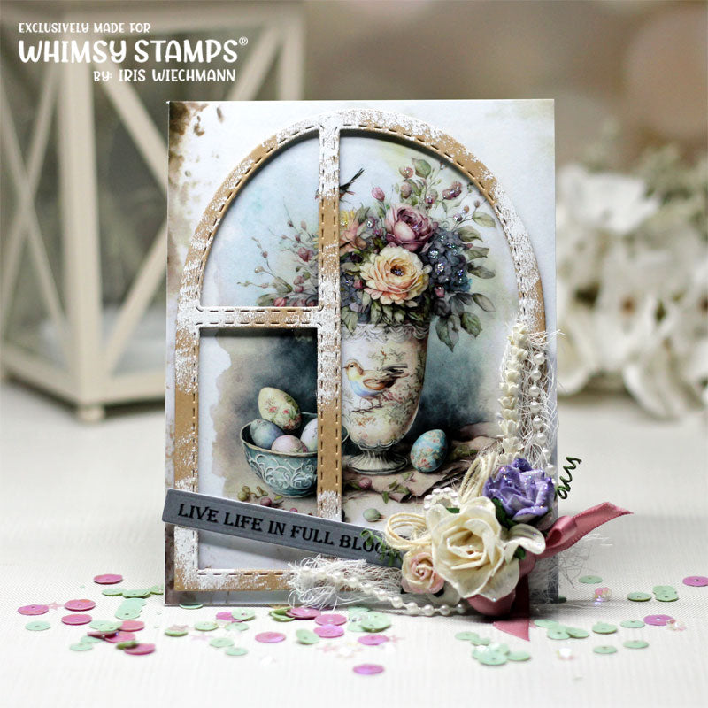 **NEW Quick Card Fronts - Vintage Spring - Whimsy Stamps