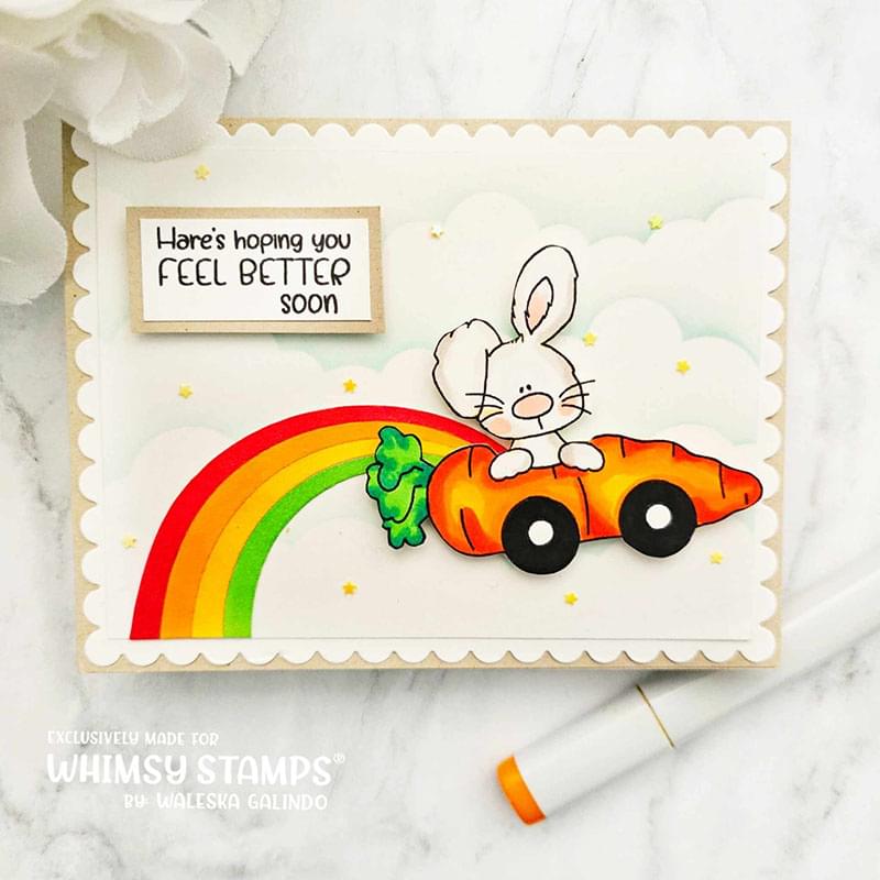 **NEW Hoppy Thoughts Clear Stamps - Whimsy Stamps