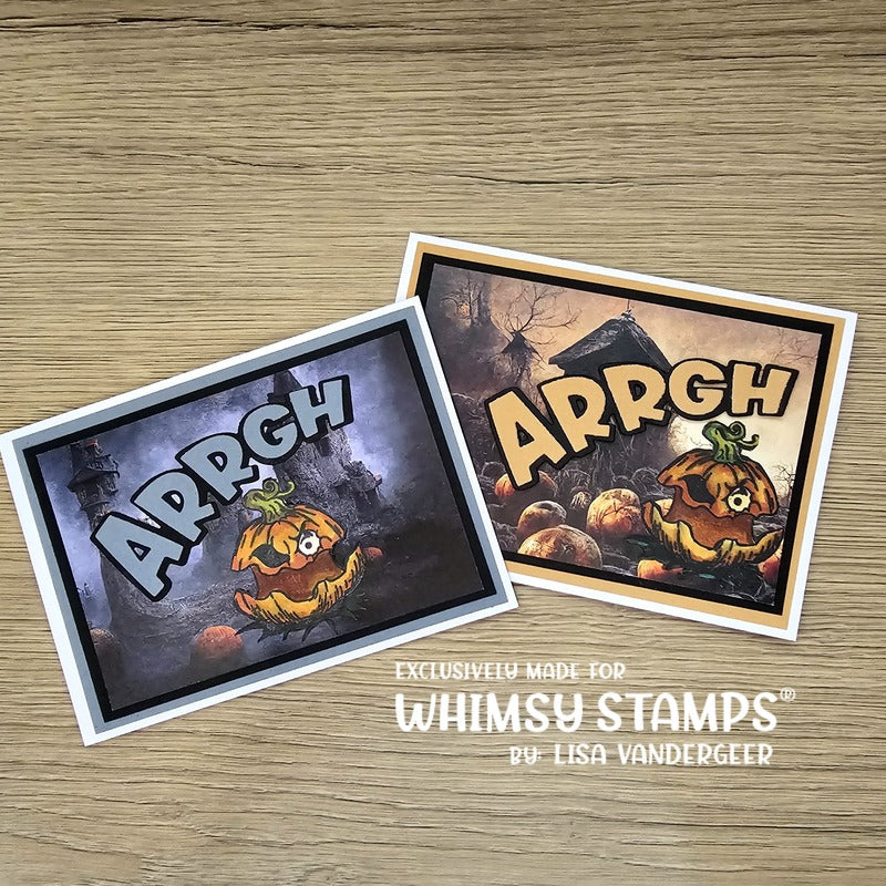 Grumpin Punkins Clear Stamps - Whimsy Stamps