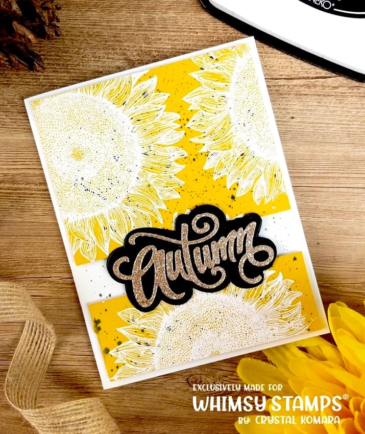 Autumn Word and Shadow Die Set - Whimsy Stamps