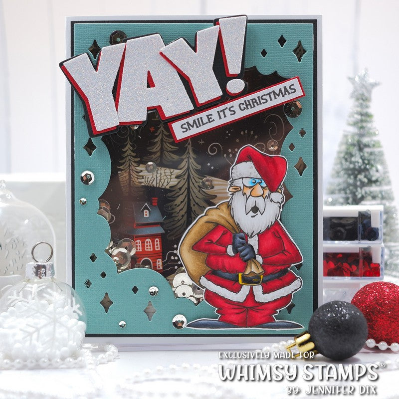 Bad Santa Clear Stamps - Whimsy Stamps