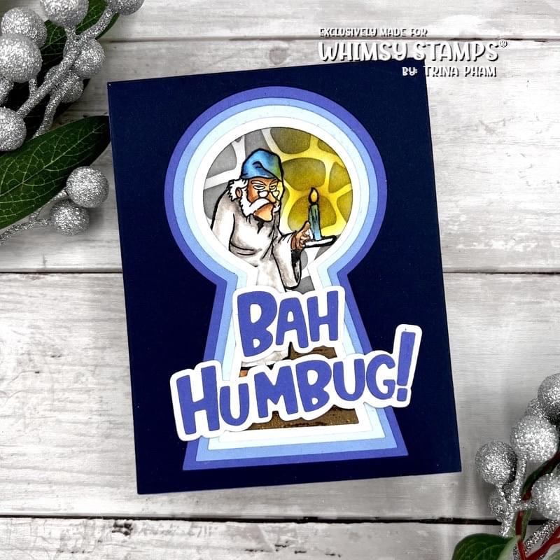 Bah Humbug! Word and Shadow Die Set - Whimsy Stamps