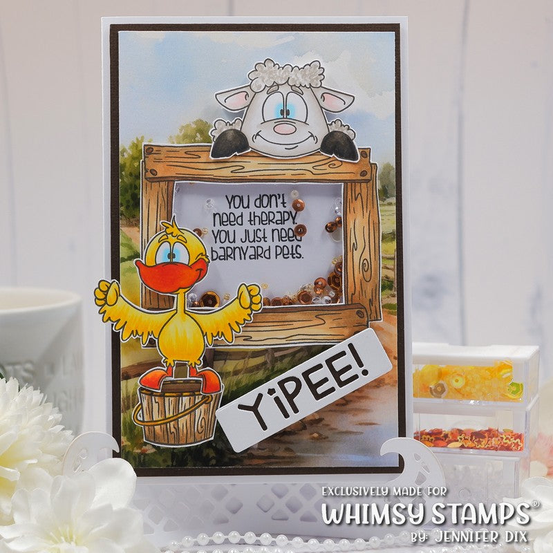**NEW Barnyard Elements Clear Stamps - Whimsy Stamps