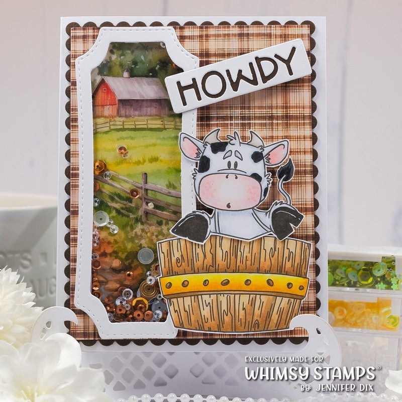 **NEW Barnyard Elements Clear Stamps - Whimsy Stamps