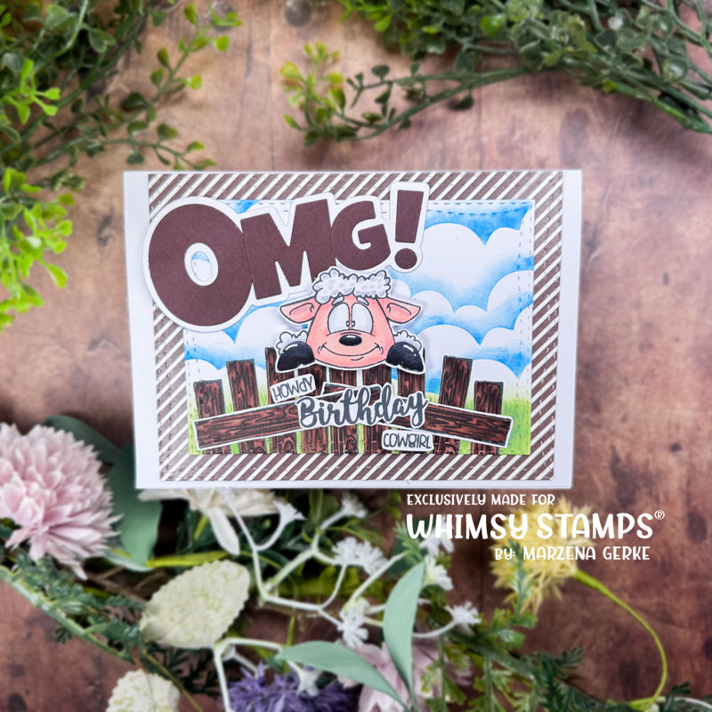 **NEW Barnyard Friends Clear Stamps - Whimsy Stamps
