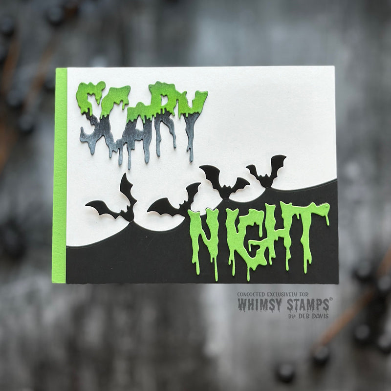 Scary Night Word Die Set - Whimsy Stamps