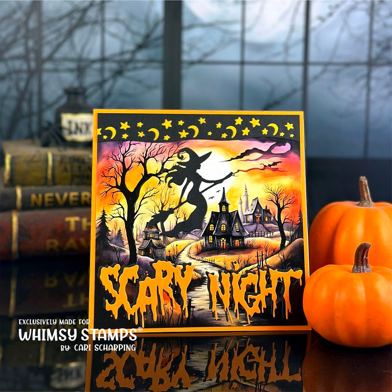Scary Night Word Die Set - Whimsy Stamps