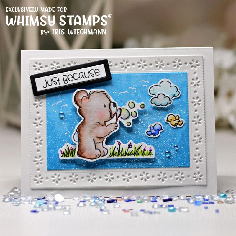 **NEW Bear Bubbles Clear Stamps - Whimsy Stamps