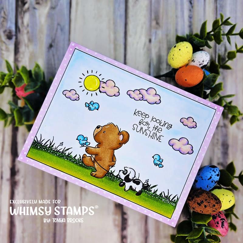 **NEW Bear Bubbles Clear Stamps - Whimsy Stamps