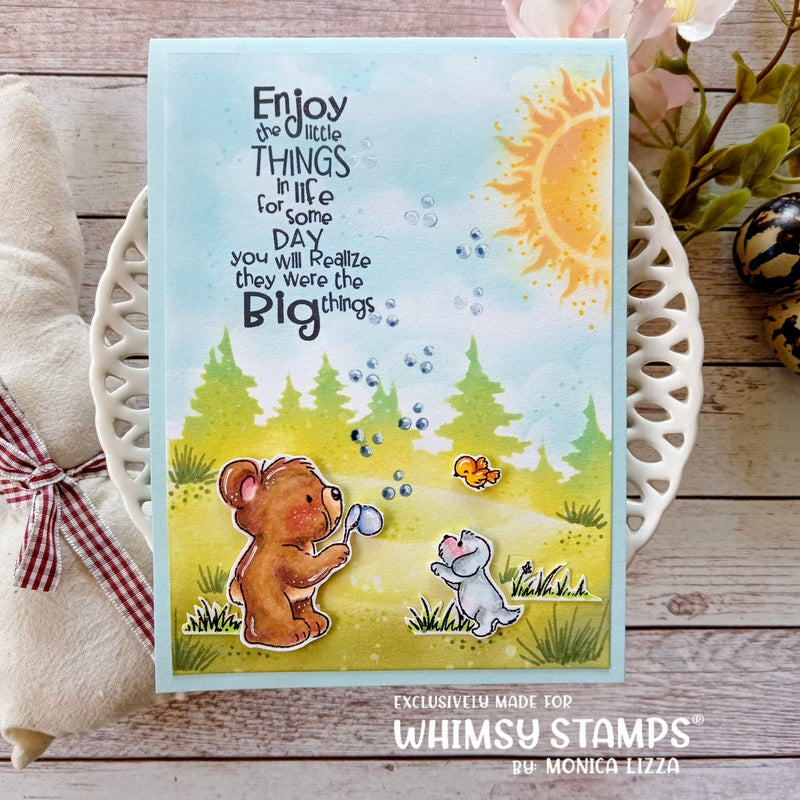 Bear Bubbles Clear Stamps - Whimsy Stamps